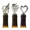 Love of Wine Chrome Heart Bottle Stopper